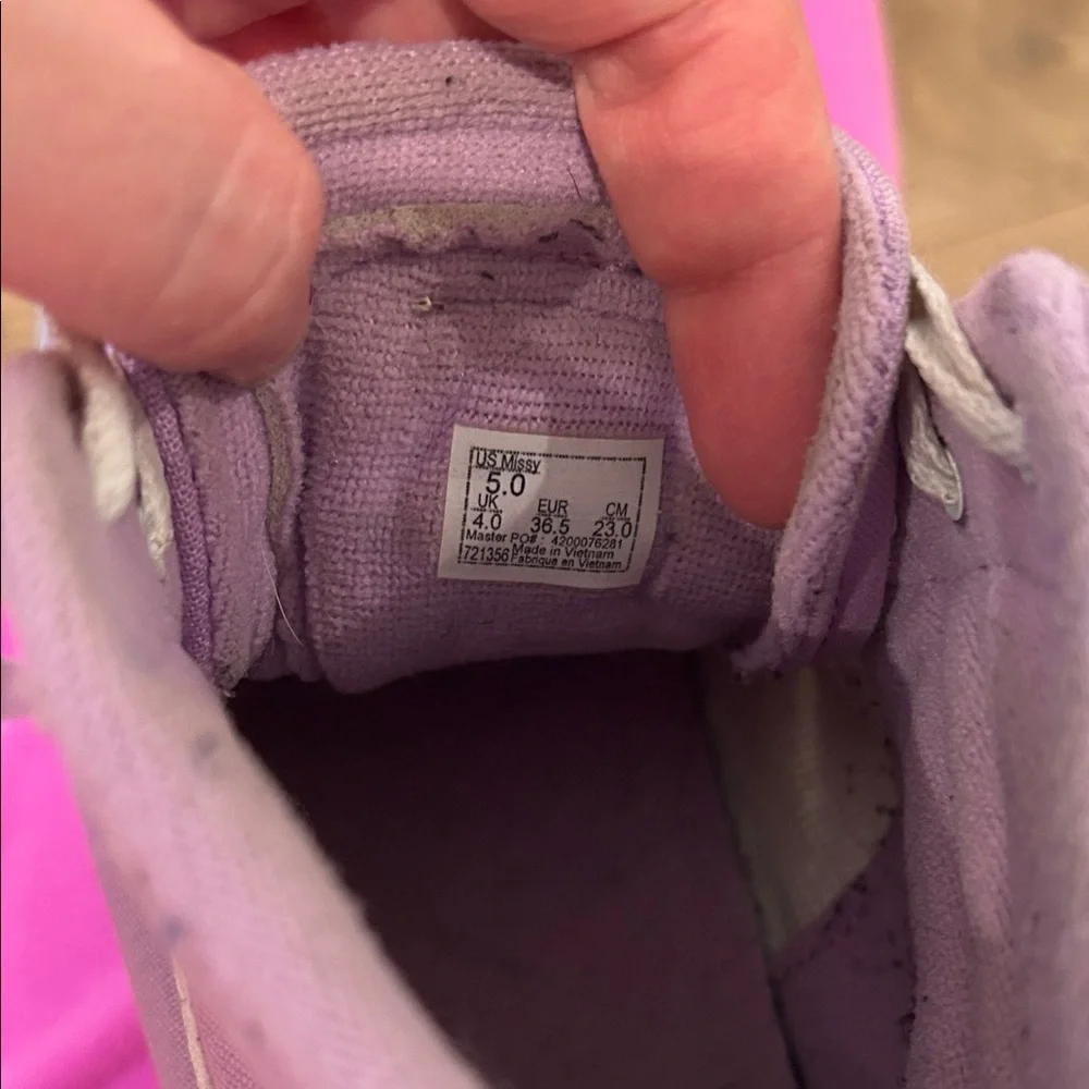 Vans Women's Lavender High-Top Sneakers Size 5
